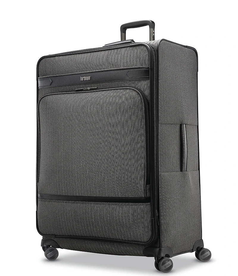 Hartmann Herringbone Deluxe Large Expandable Spinner Suitcase