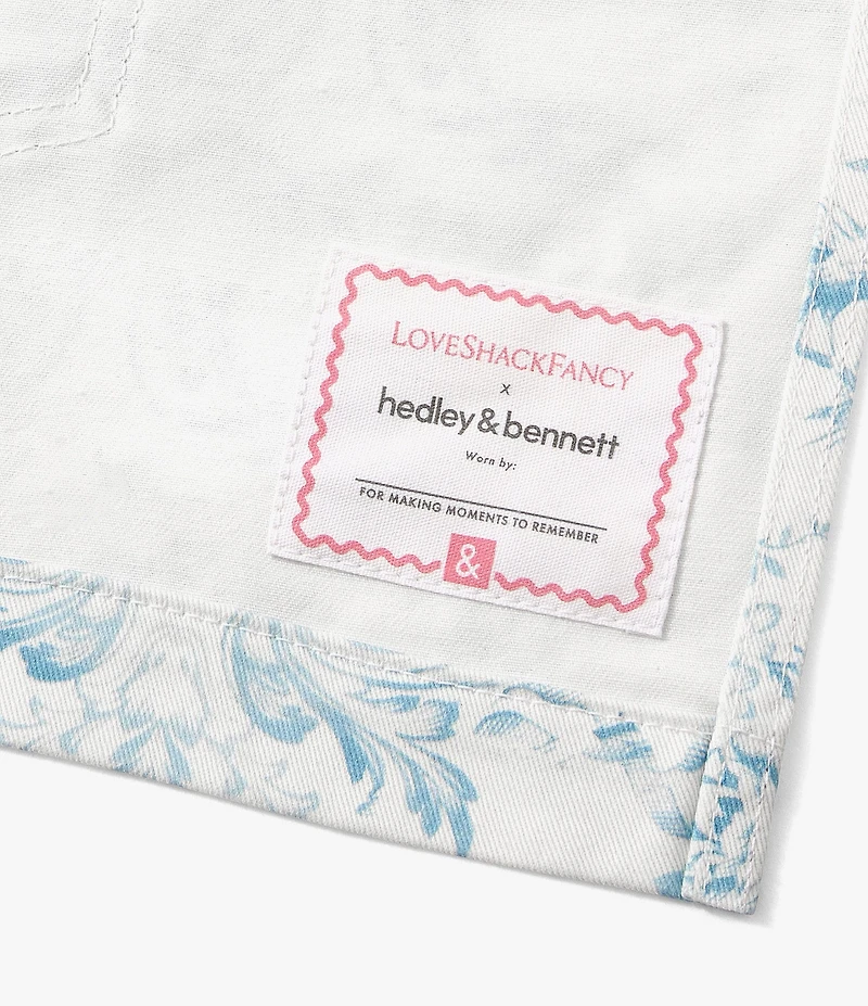 Hedley & Bennett x LoveShackFancy Toscana Toile Cropped Essential Apron