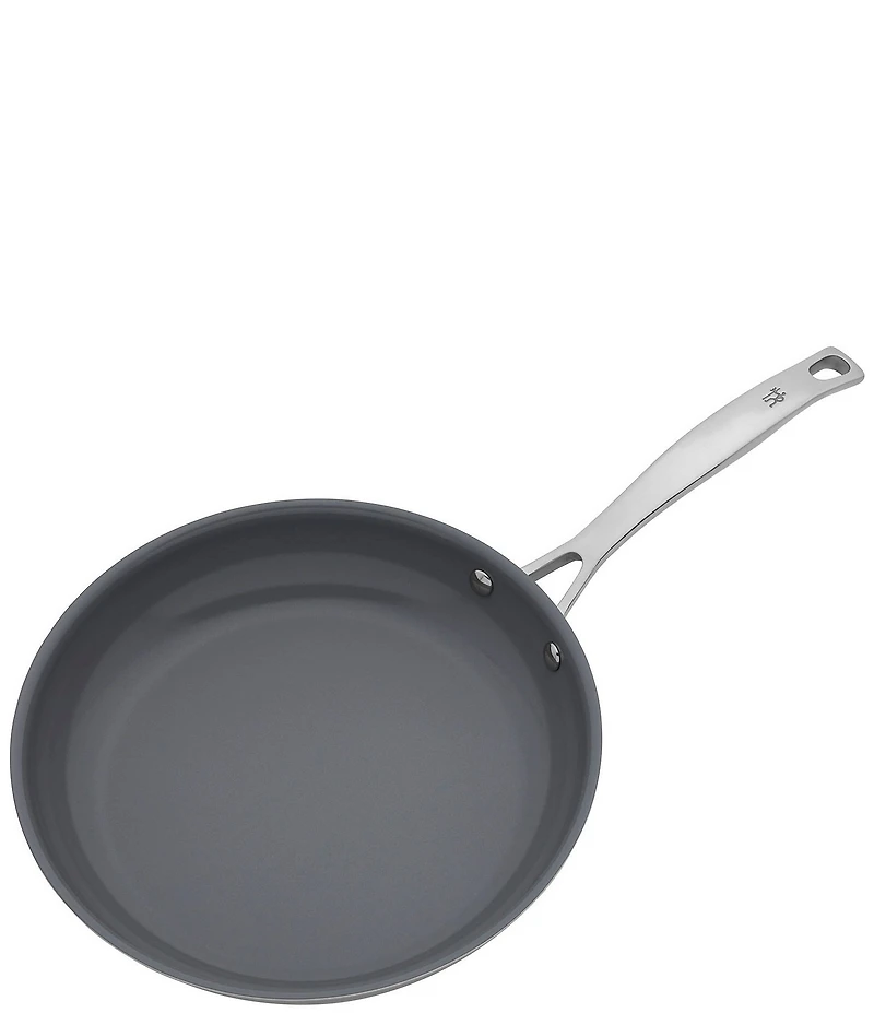 Henckels Clad H3 10#double; Stainless Steel Ceramic Nonstick Fry Pan with Lid