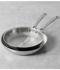 Henckels Clad H3 2-Piece Stainless Steel Fry Pan Set
