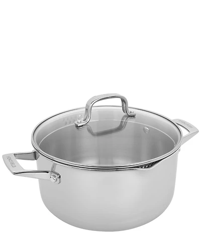 Henckels Clad H3 6-qt. Stainless Steel Dutch Oven with Glass Lid