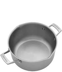 Henckels Clad H3 6-qt. Stainless Steel Dutch Oven with Glass Lid