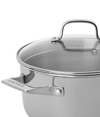 Henckels Clad H3 6-qt. Stainless Steel Dutch Oven with Glass Lid