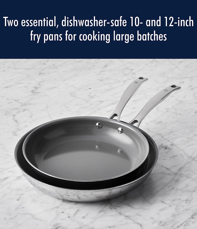Henckels Clad H3 Ceramic 2-Piece Nonstick Fry Pan Set