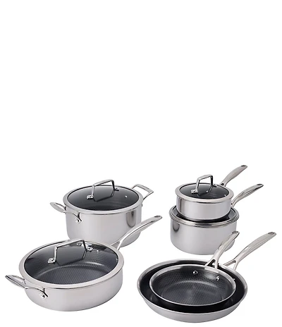 Henckels Paradigm Ceramic 10-Piece Stainless Steel Dual Performance Cookware Set