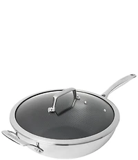 Henckels Paradigm Ceramic 12-inch Stainless Steel Dual Performance Wok With Lid