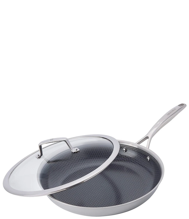 Henckels Paradigm Ceramic 12#double; Stainless Steel Dual Performance Fry Pan With Lid