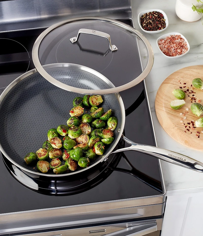 Henckels Paradigm Ceramic 12#double; Stainless Steel Dual Performance Fry Pan With Lid