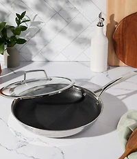 Henckels Paradigm Ceramic 12#double; Stainless Steel Dual Performance Fry Pan With Lid
