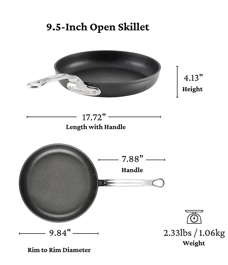 Hestan Titum Fusion™ Collection 3-Piece Nonstick Open Skillet Set