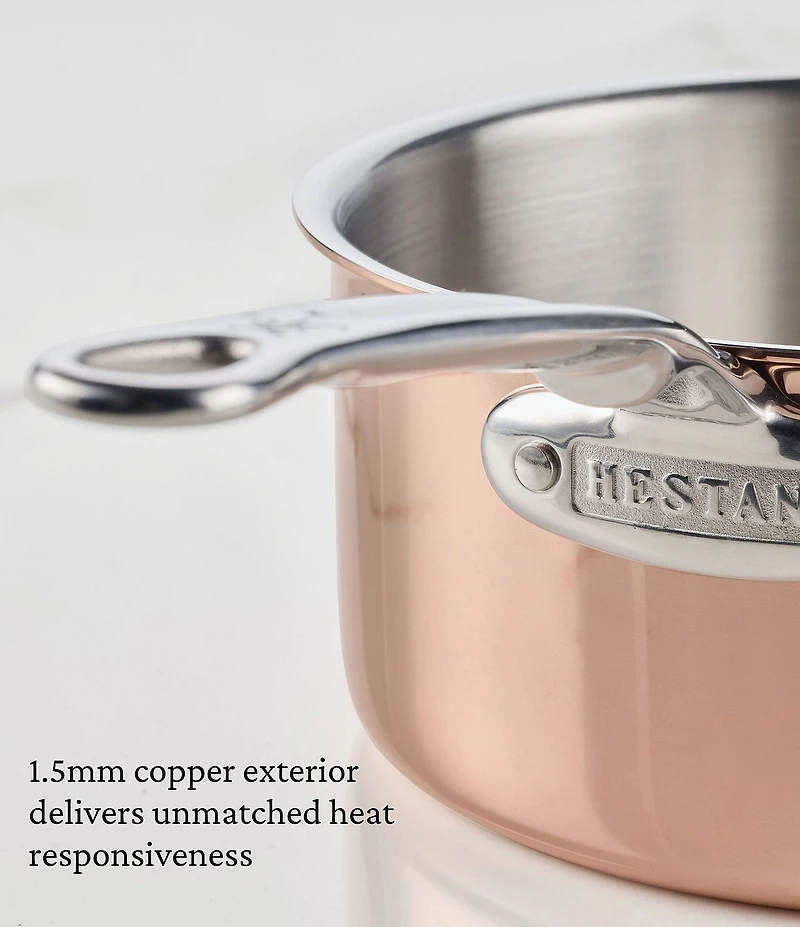 Hestan CopperBond® Aura™ 2.0qt Professional Copper Saucier With Lid