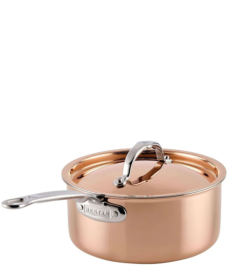 Hestan CopperBond® Aura™ -Quart Professional Copper Saucepan With Lid