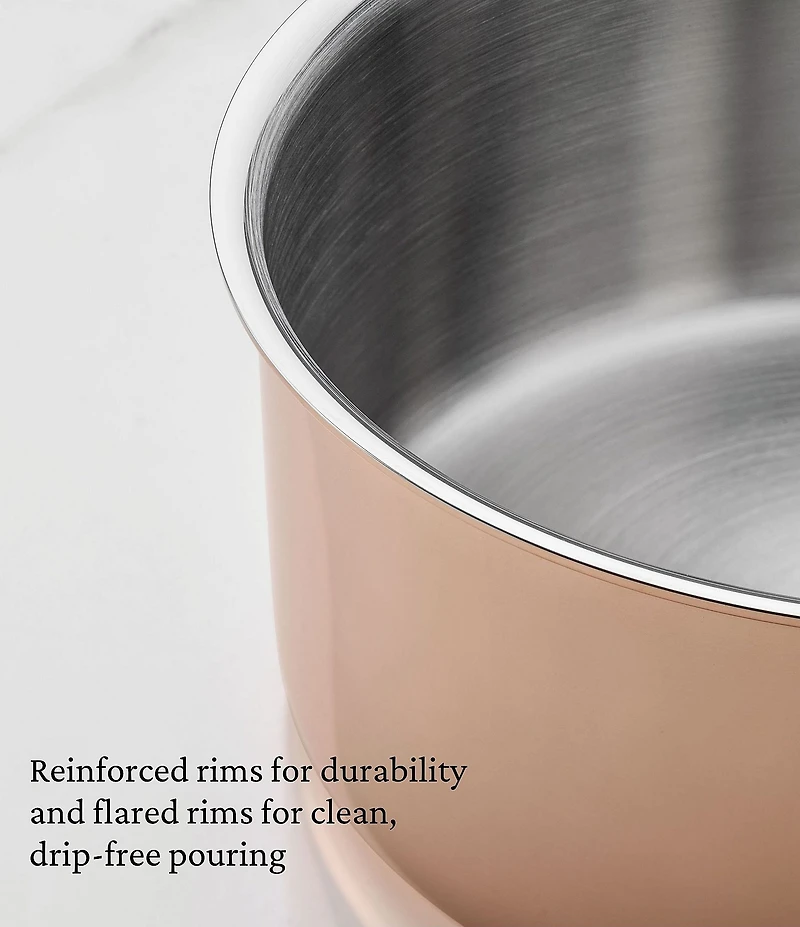Hestan CopperBond® Aura™ -Quart Professional Copper Saucepan With Lid