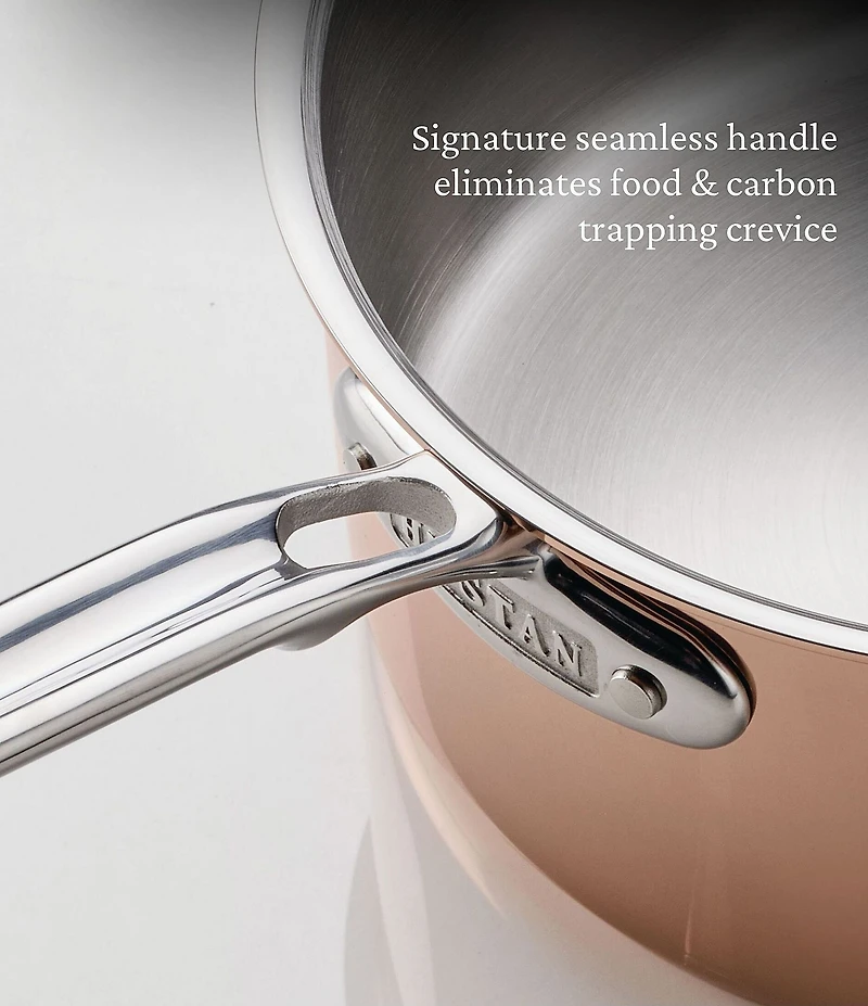 Hestan CopperBond® Aura™ -Quart Professional Copper Saucepan With Lid