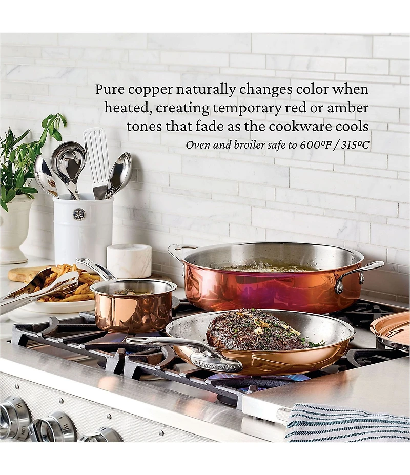 Hestan CopperBond® Aura™ -Quart Professional Copper Saucepan With Lid