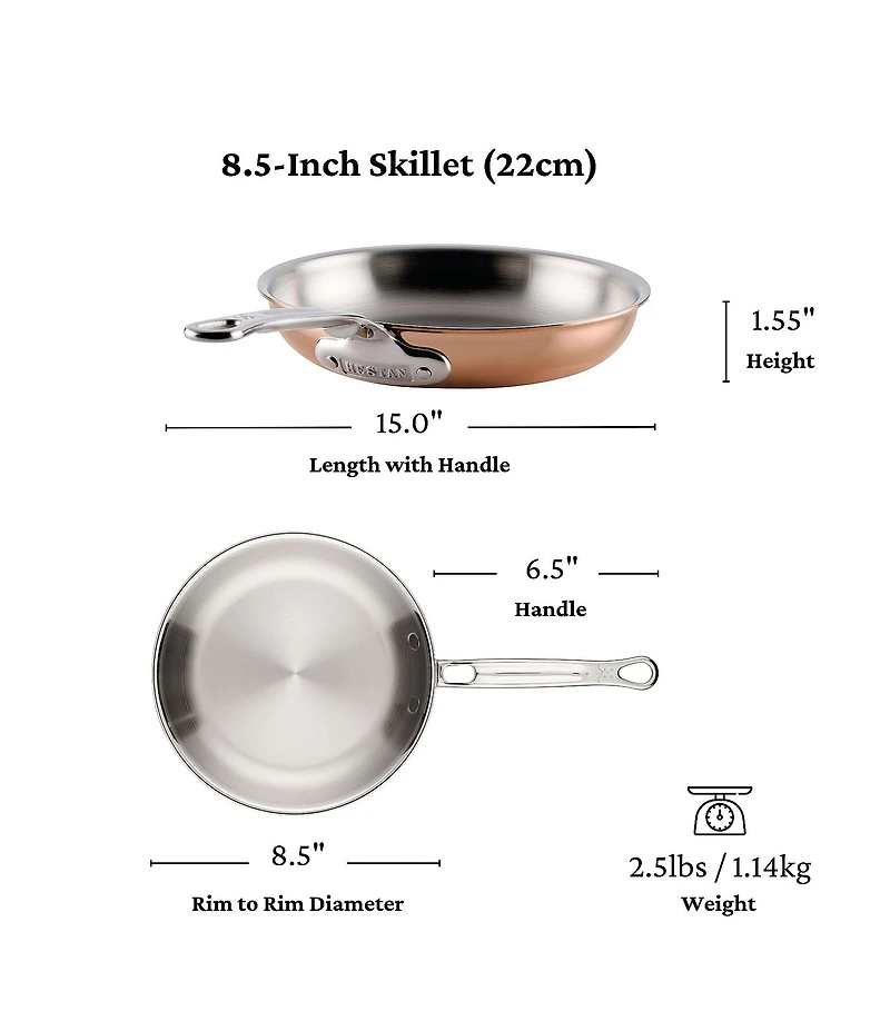 Hestan CopperBond® Aura™ Professional Copper Skillet
