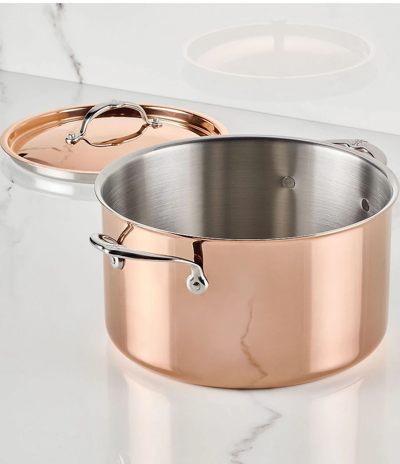 Hestan CopperBond® Aura™ Professional Copper Stockpot With Lid
