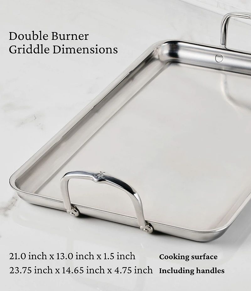 Hestan Double Burner Griddle, 21#double; x 13#double;