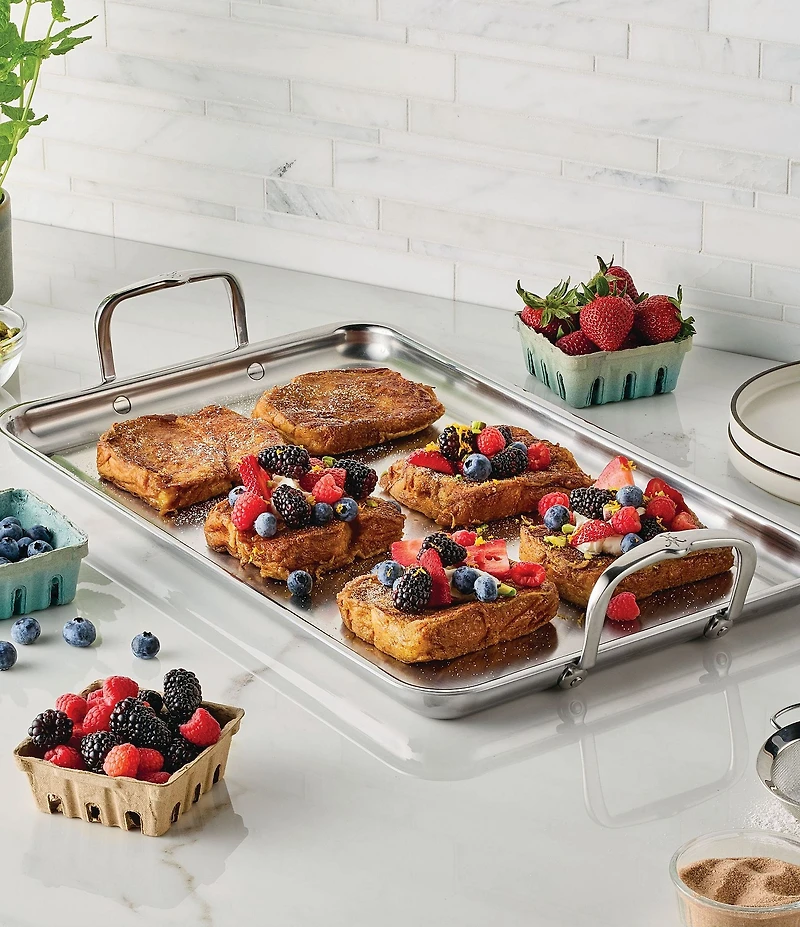 Hestan Double Burner Griddle, 21#double; x 13#double;