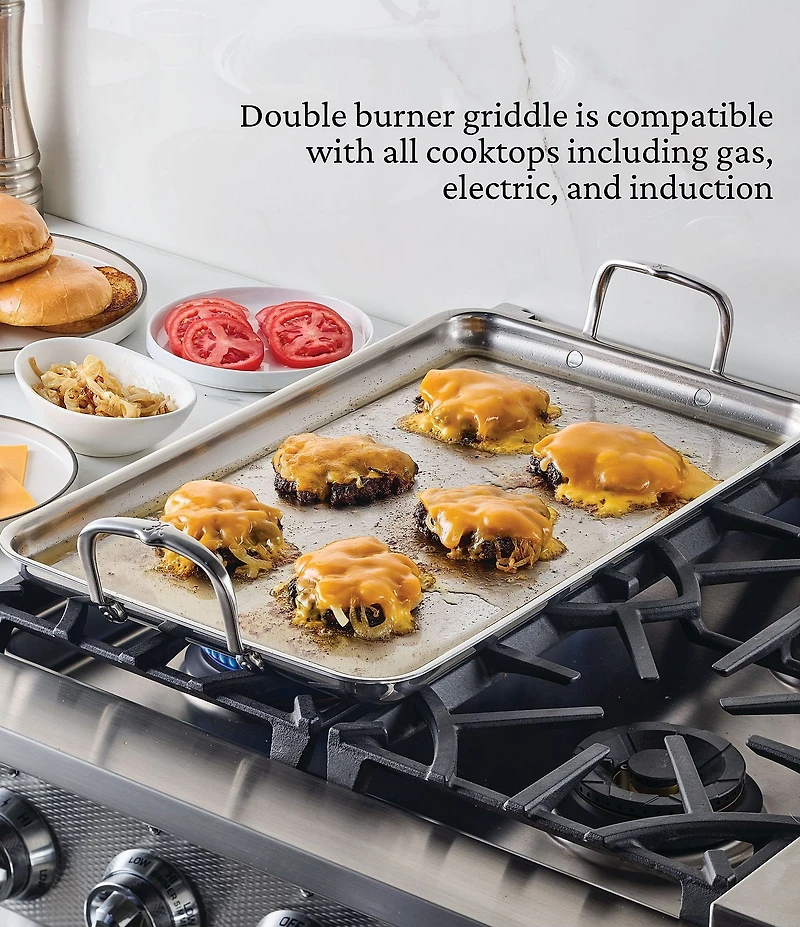 Hestan Double Burner Griddle, 21#double; x 13#double;