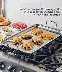 Hestan Double Burner Griddle, 21#double; x 13#double;