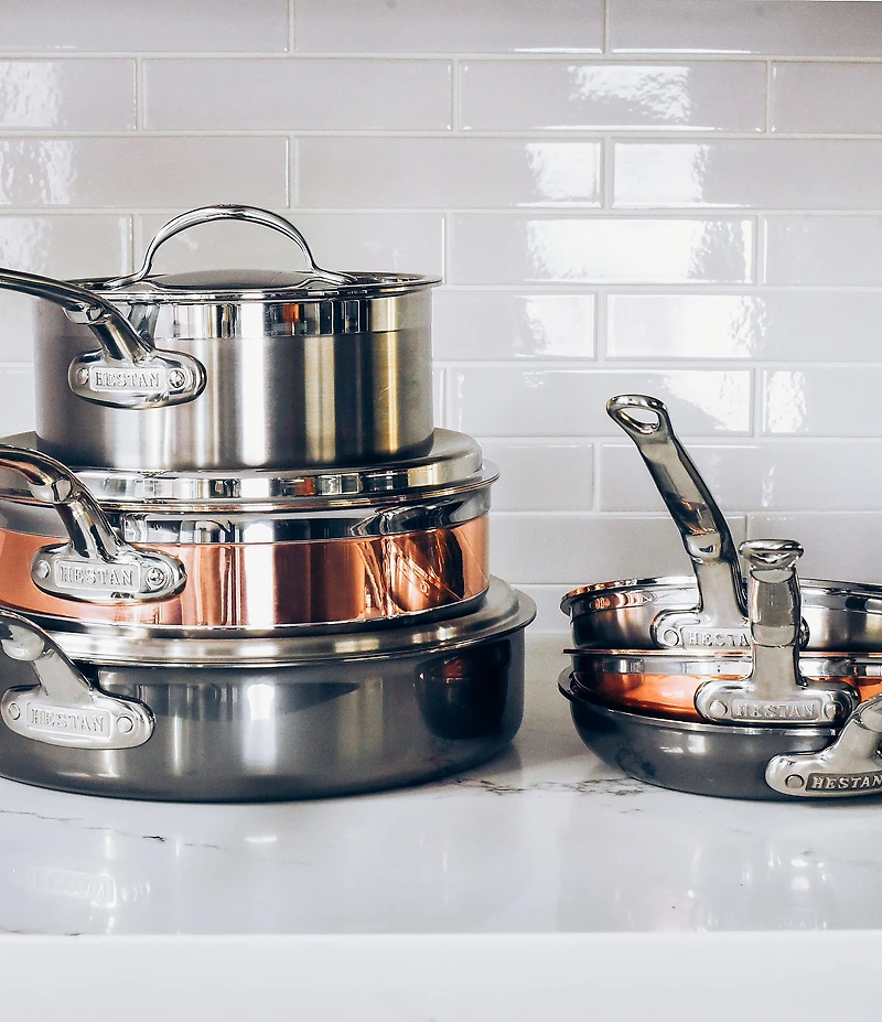 Hestan CopperBond Induction Copper Skillet, 8.5#double;