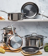 Hestan CopperBond Induction Copper Skillet, 8.5#double;