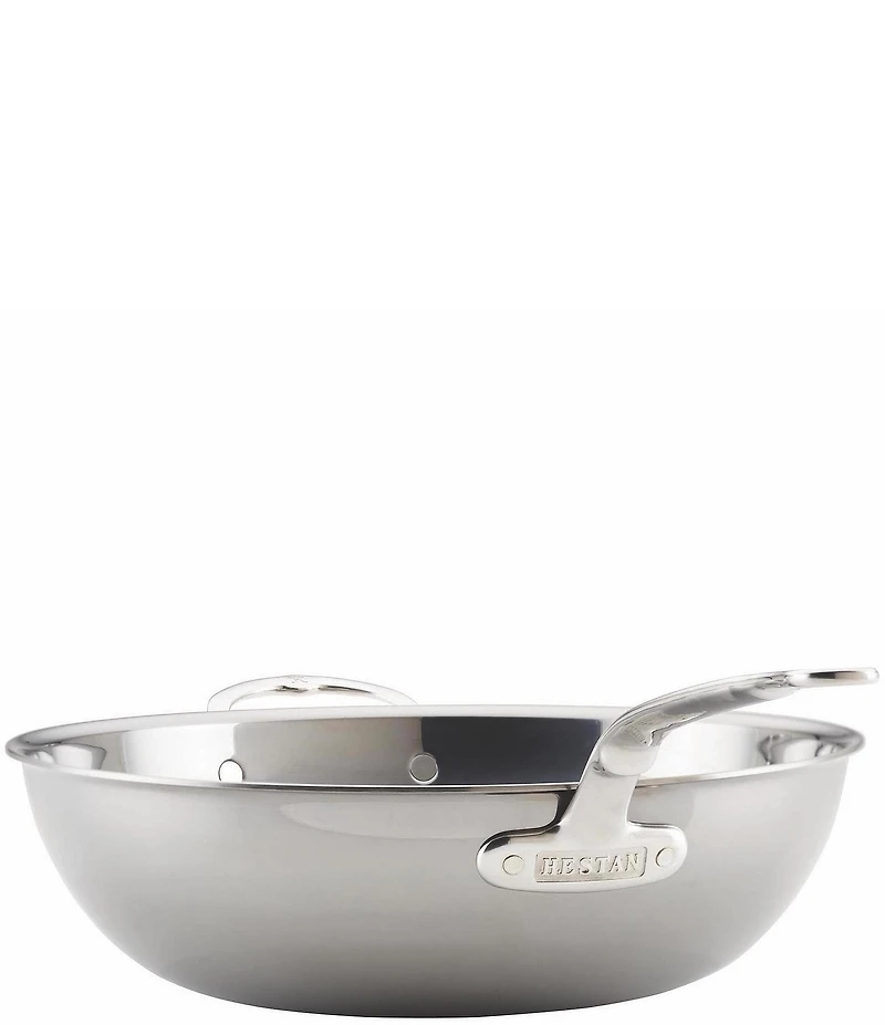 Hestan NanoBond 3-Ply Stainless Steel Chef's Pan, 14#double;