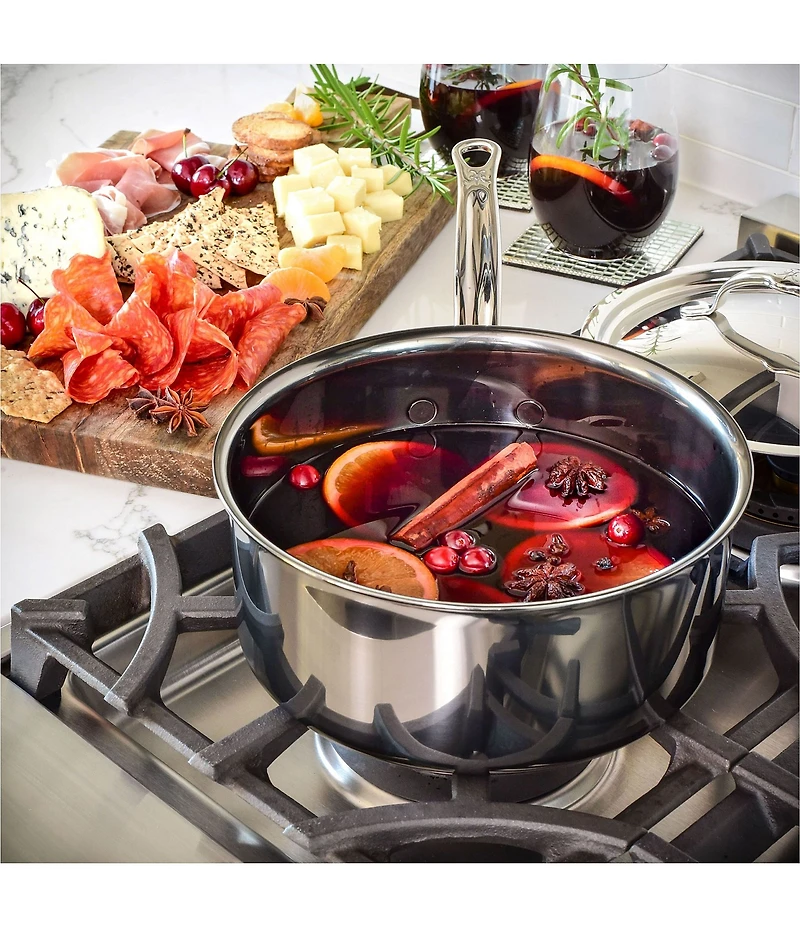 Hestan NanoBond Titanium Stainless Steel Saucepan