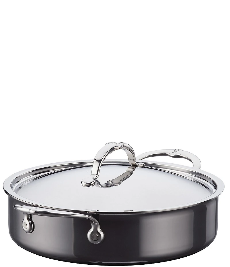Hestan NanoBond Titanium Stainless Steel Covered Sauteuse Pan, 3.5-Quart