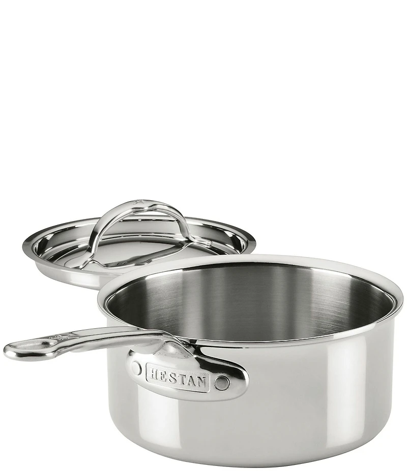 Hestan ProBond® Luxe -Quart Professional Clad Stainless Steel Saucepan with Lid