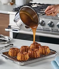 Hestan ProBond® Luxe -Quart Professional Clad Stainless Steel Saucepan with Lid
