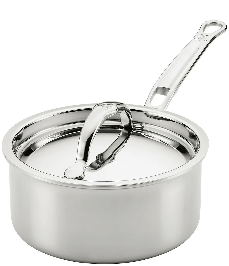 Hestan ProBond® Luxe -Quart Professional Clad Stainless Steel Saucepan with Lid