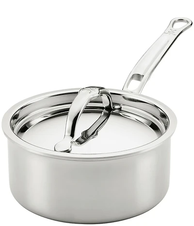 Hestan ProBond® Luxe -Quart Professional Clad Stainless Steel Saucepan with Lid