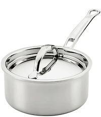Hestan ProBond® Luxe -Quart Professional Clad Stainless Steel Saucepan with Lid