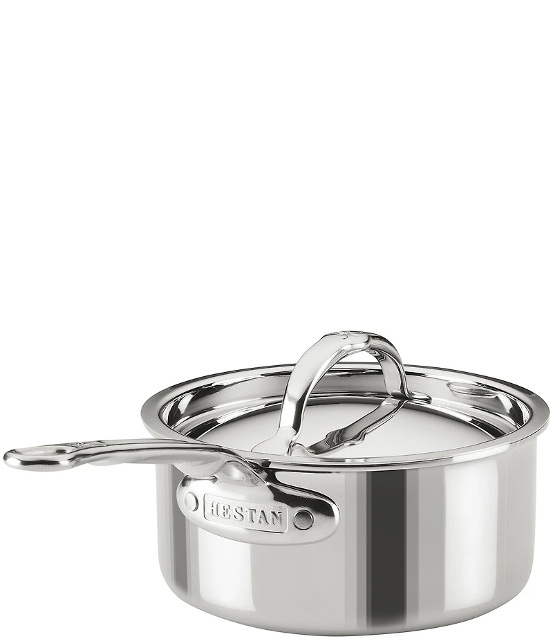 Hestan ProBond® Luxe -Quart Professional Clad Stainless Steel Saucepan with Lid