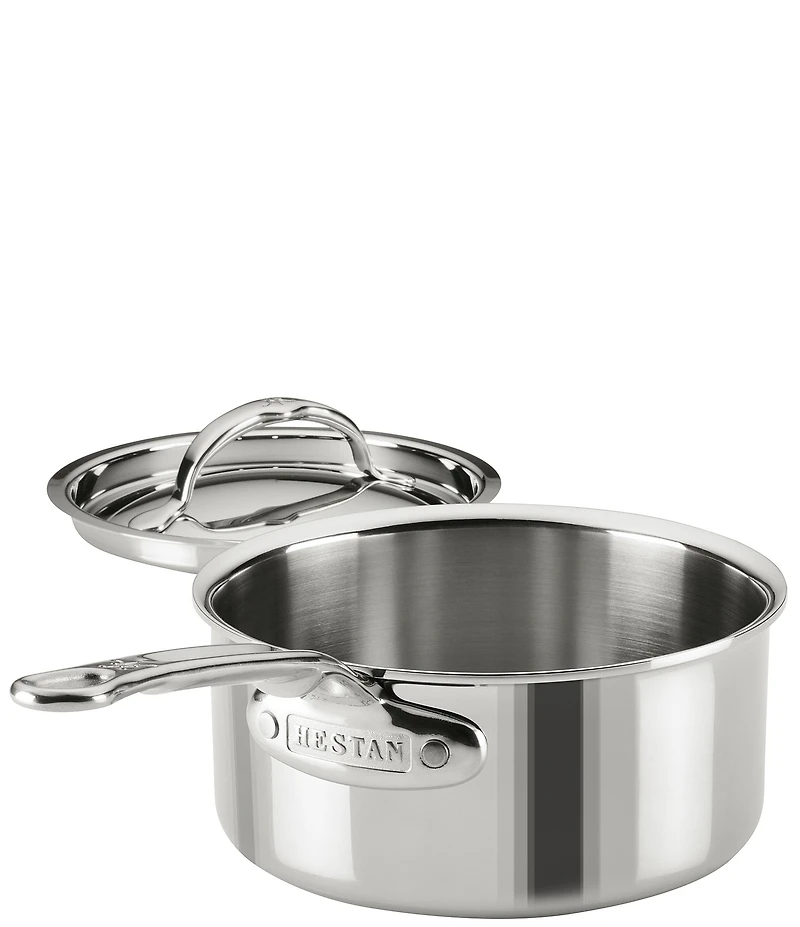 Hestan ProBond® Luxe -Quart Professional Clad Stainless Steel Saucepan with Lid