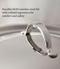 Hestan ProBond® Luxe -Quart Professional Clad Stainless Steel Saucepan with Lid