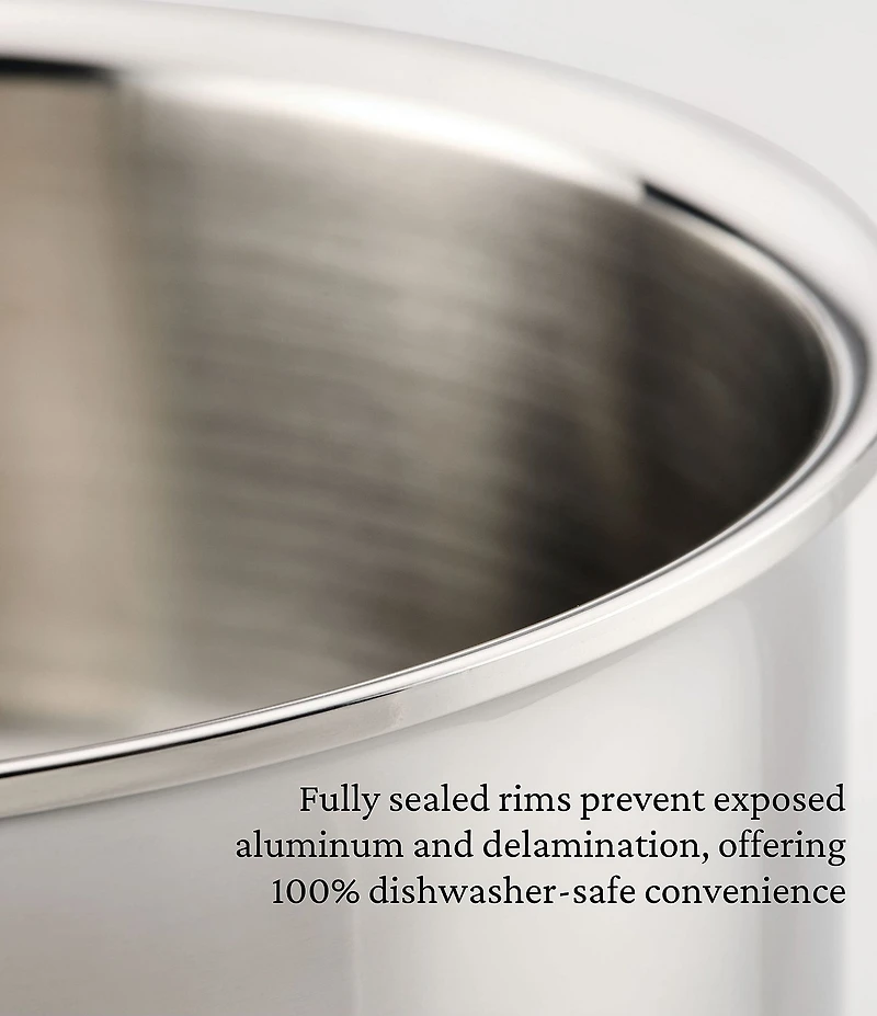 Hestan ProBond® Luxe -Quart Professional Clad Stainless Steel Saucepan with Lid