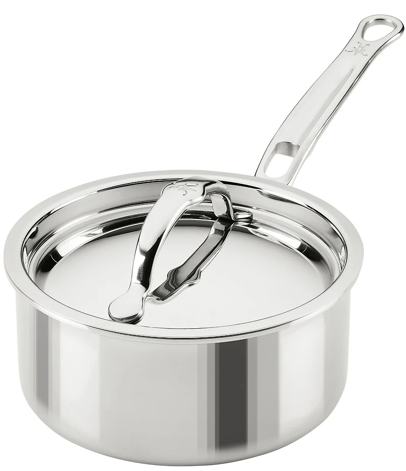 Hestan ProBond® Luxe -Quart Professional Clad Stainless Steel Saucepan with Lid