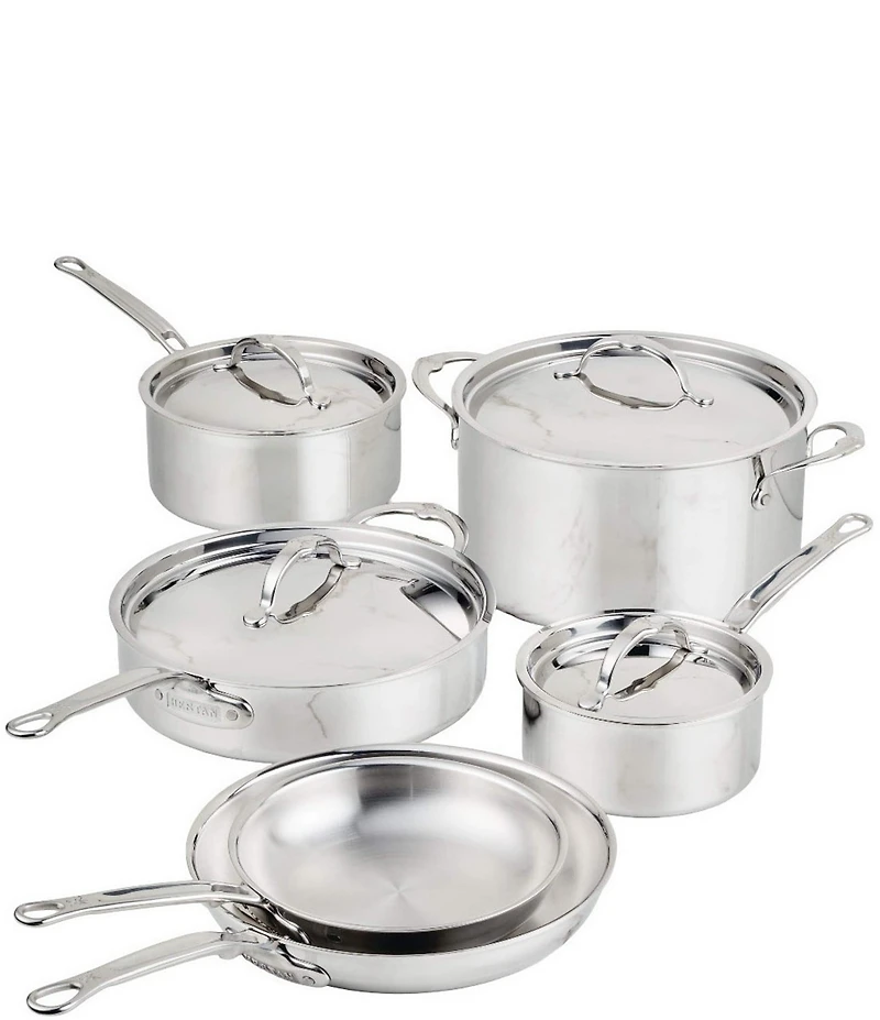 Hestan ProBond® Luxe 10-Piece Professional Clad Stainless Steel Cookware Set