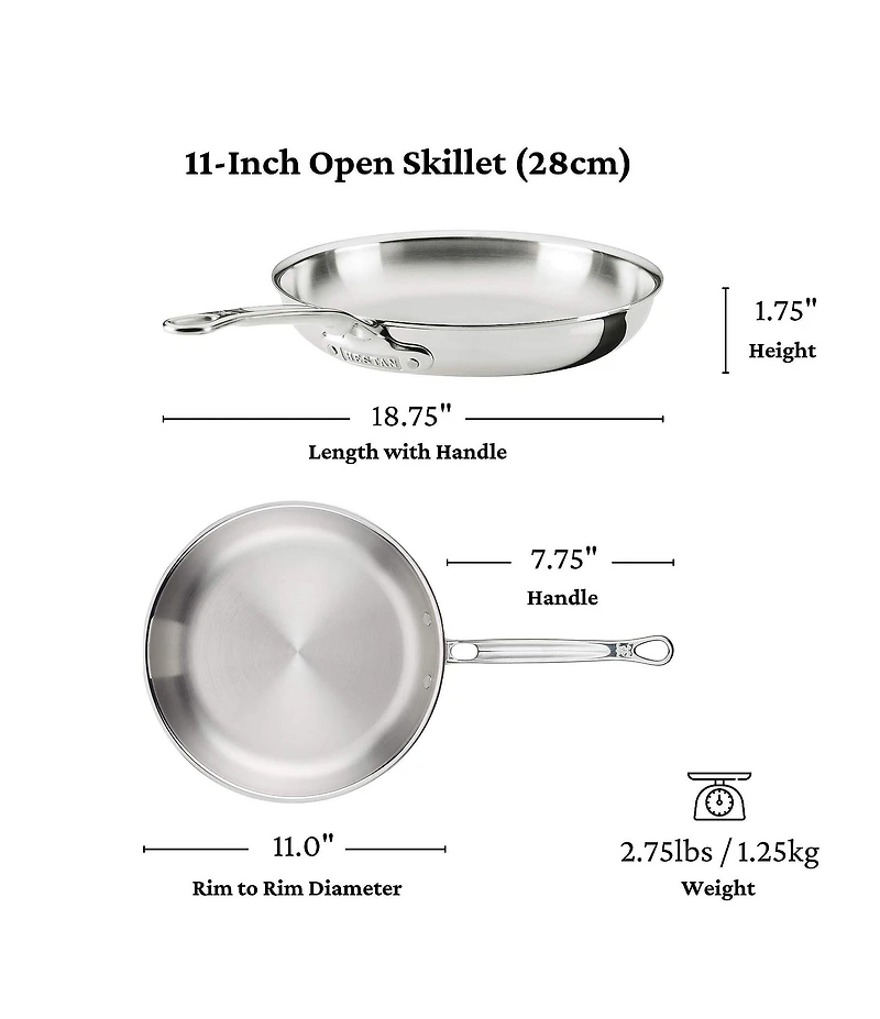 Hestan ProBond® Luxe -Piece Professional Clad Stainless Steel Cookware Set