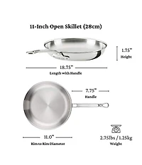 Hestan ProBond® Luxe -Piece Professional Clad Stainless Steel Cookware Set