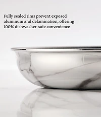 Hestan ProBond® Luxe 11#double; Polished Professional Clad Stainless Steel Skillet with Lid