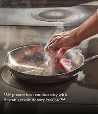 Hestan ProBond® Luxe 11#double; Polished Professional Clad Stainless Steel Skillet with Lid