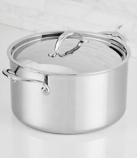 Hestan ProBond® Luxe 12-Quart Polished Professional Clad Stainless Steel Stock Pot with Lid