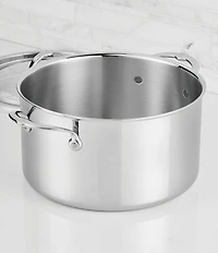 Hestan ProBond® Luxe 12-Quart Polished Professional Clad Stainless Steel Stock Pot with Lid