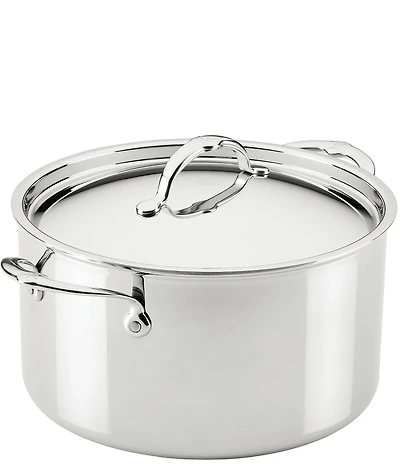 Hestan ProBond® Luxe 12-Quart Polished Professional Clad Stainless Steel Stock Pot with Lid