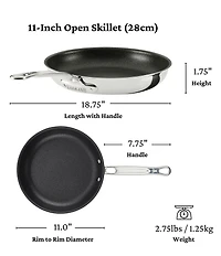 Hestan ProBond® Luxe 2-Piece Professional Clad Stainless Steel Skillet Set with TITUM® Nonstick
