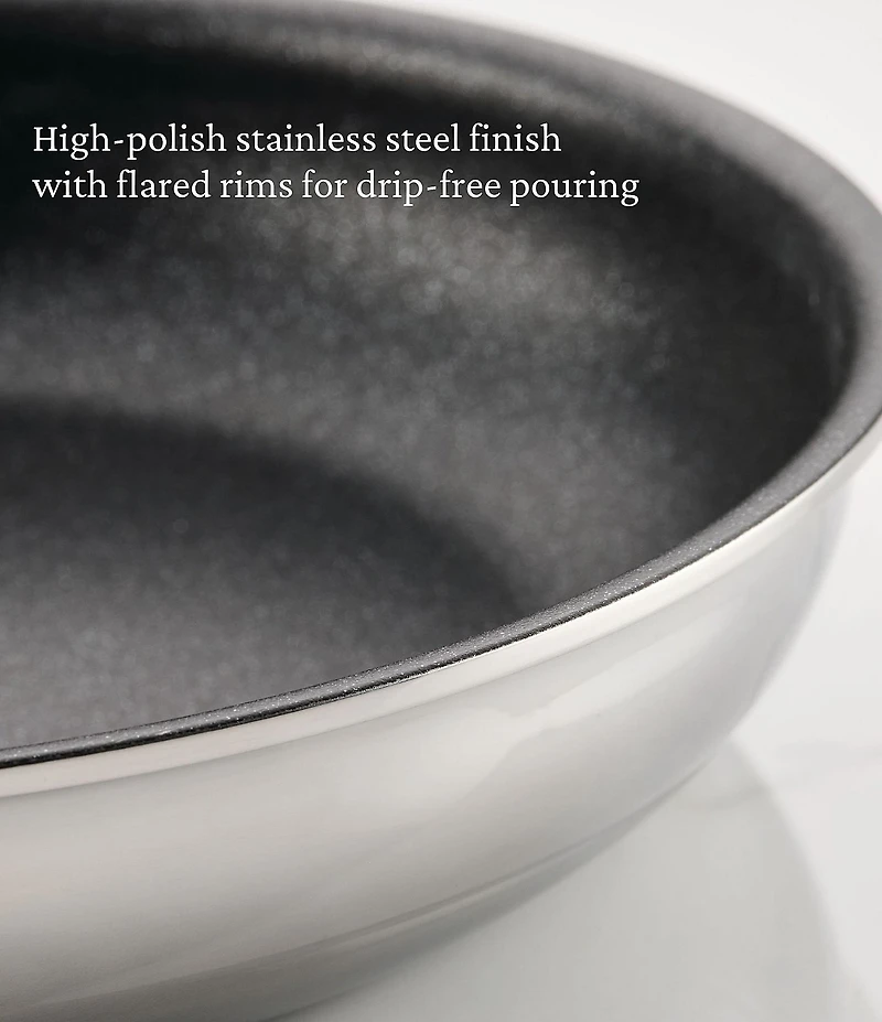 Hestan ProBond® Luxe 2-Piece Professional Clad Stainless Steel Skillet Set with TITUM® Nonstick
